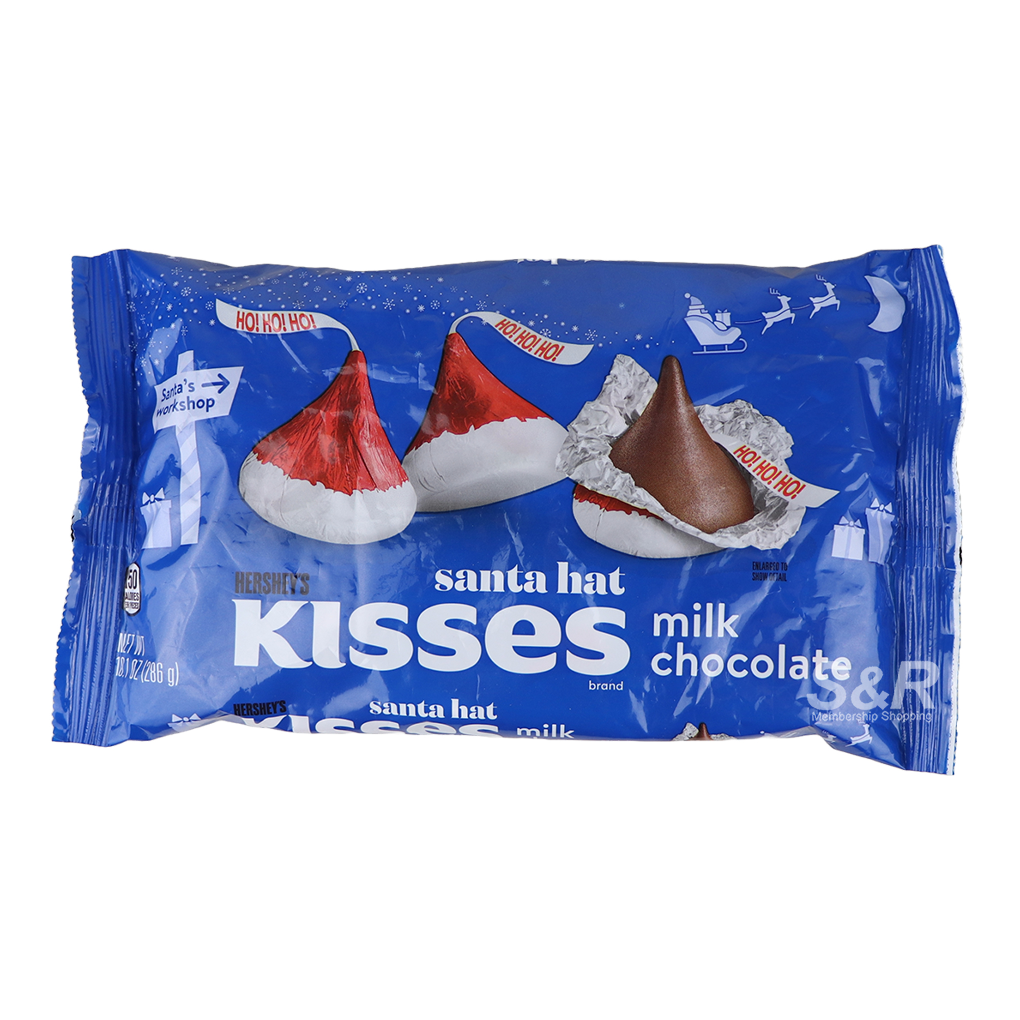 Hershey's Kisses Santa Hat Milk Chocolate 286g Hershey's Kisses Santa Hat Milk Chocolate 286g